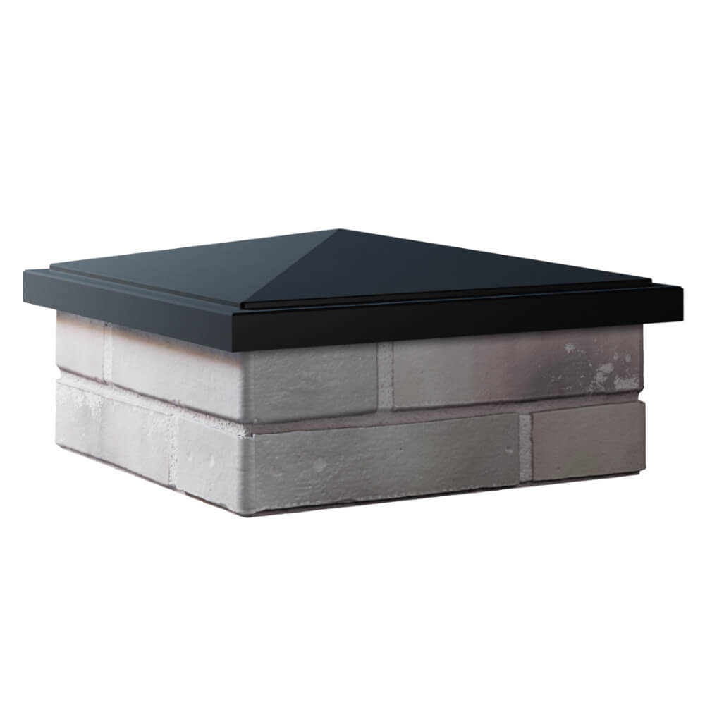 Колпак Zking БонаМоно Черный на столб 1.5х1.5 кирпича (385х385, 400х400мм) в Севастополе фото