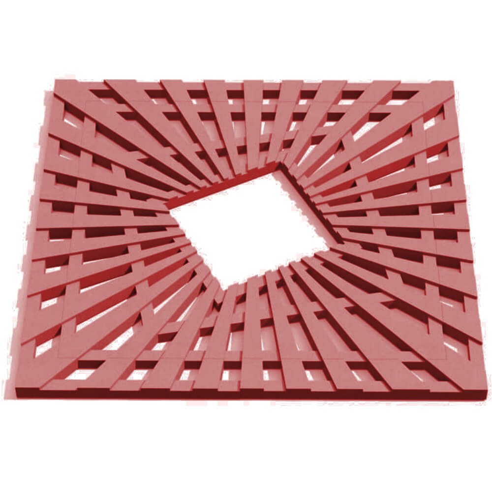 Приствольная решетка для дерева ZKING ATMOSPHERE 1.2х1.2м Красная Севастополь фото