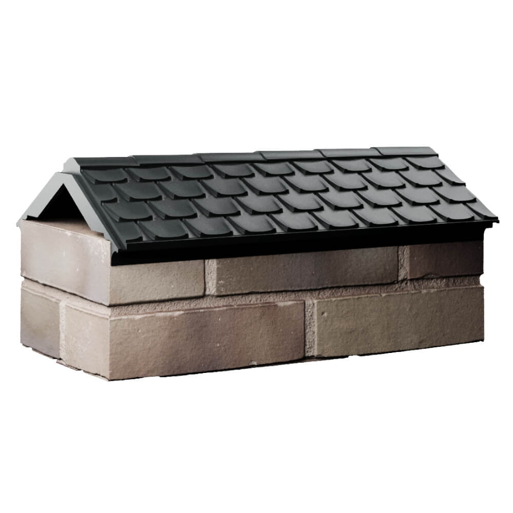 Парапет Zking Эльбрус Черный с посадкой на 1 кирпич (255мм) Севастополь фото