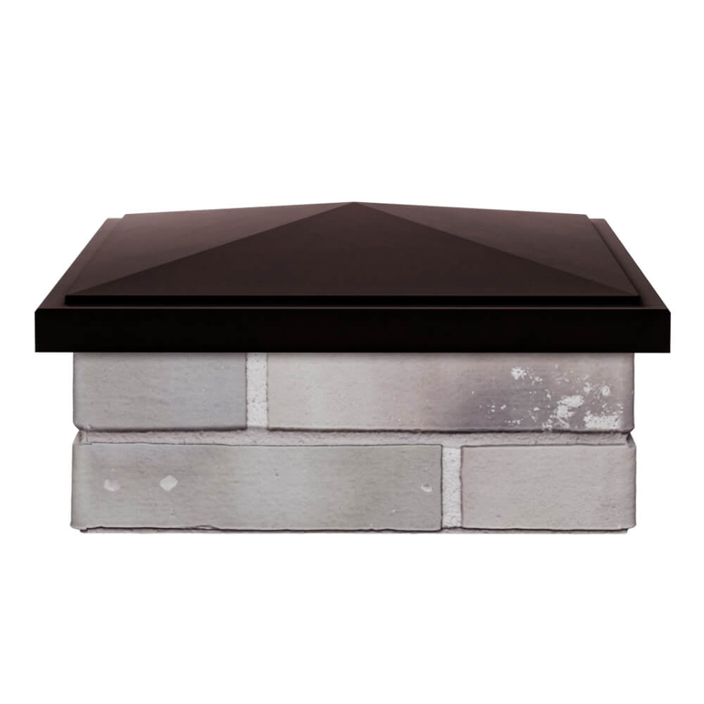 Колпак Zking БонаМоно Коричневый на столб 1.5х1.5 кирпича (385х385, 400х400мм) Севастополь фото