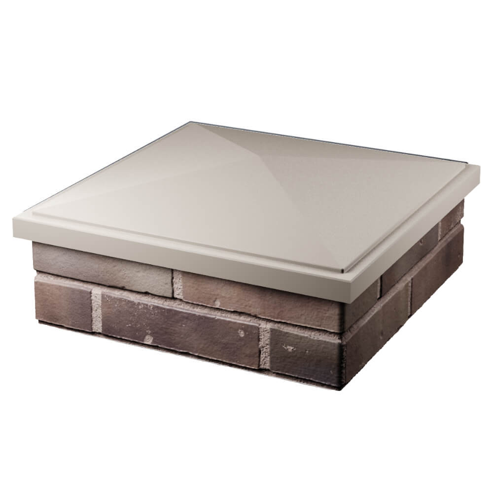 Колпак Zking БонаМоно Бежевый на столб 2х2 кирпича (515х515, 530х530мм) в Севастополе фото