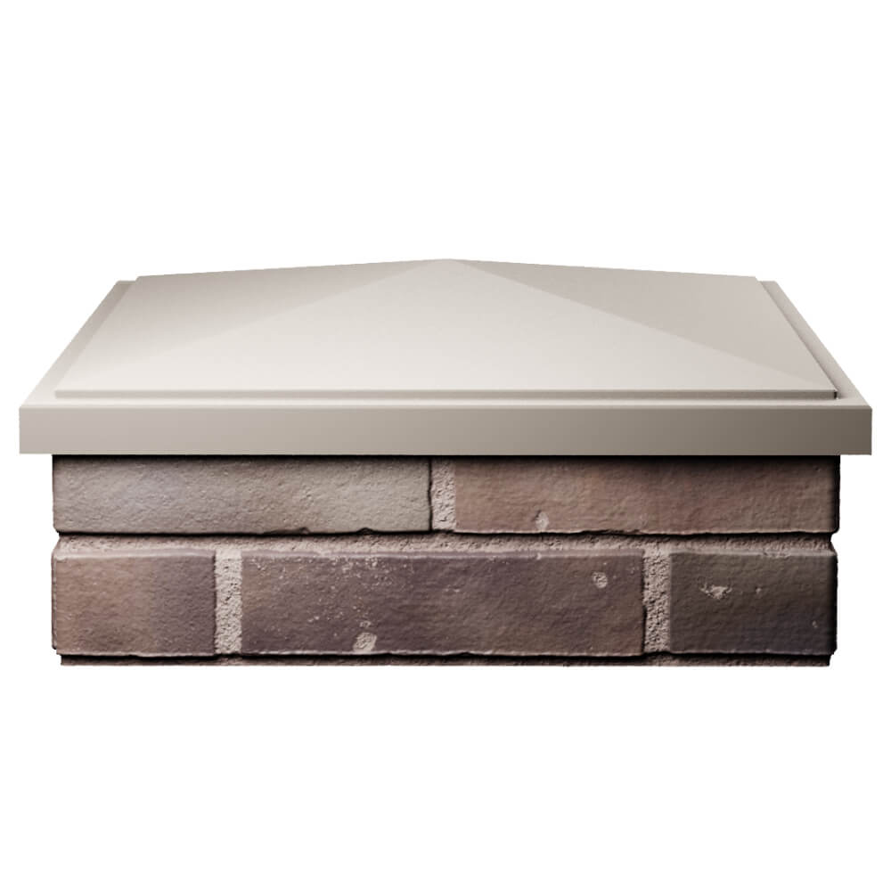 Колпак Zking БонаМоно Бежевый на столб 2х2 кирпича (515х515, 530х530мм) Севастополь фото