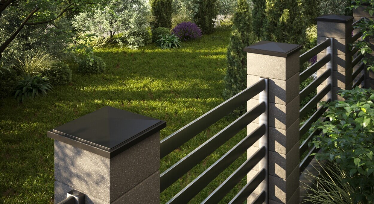 Колпак Zking БонаМоно Коричневый на столб 1.5х1.5 кирпича (385х385, 400х400мм) в Севастополе фото