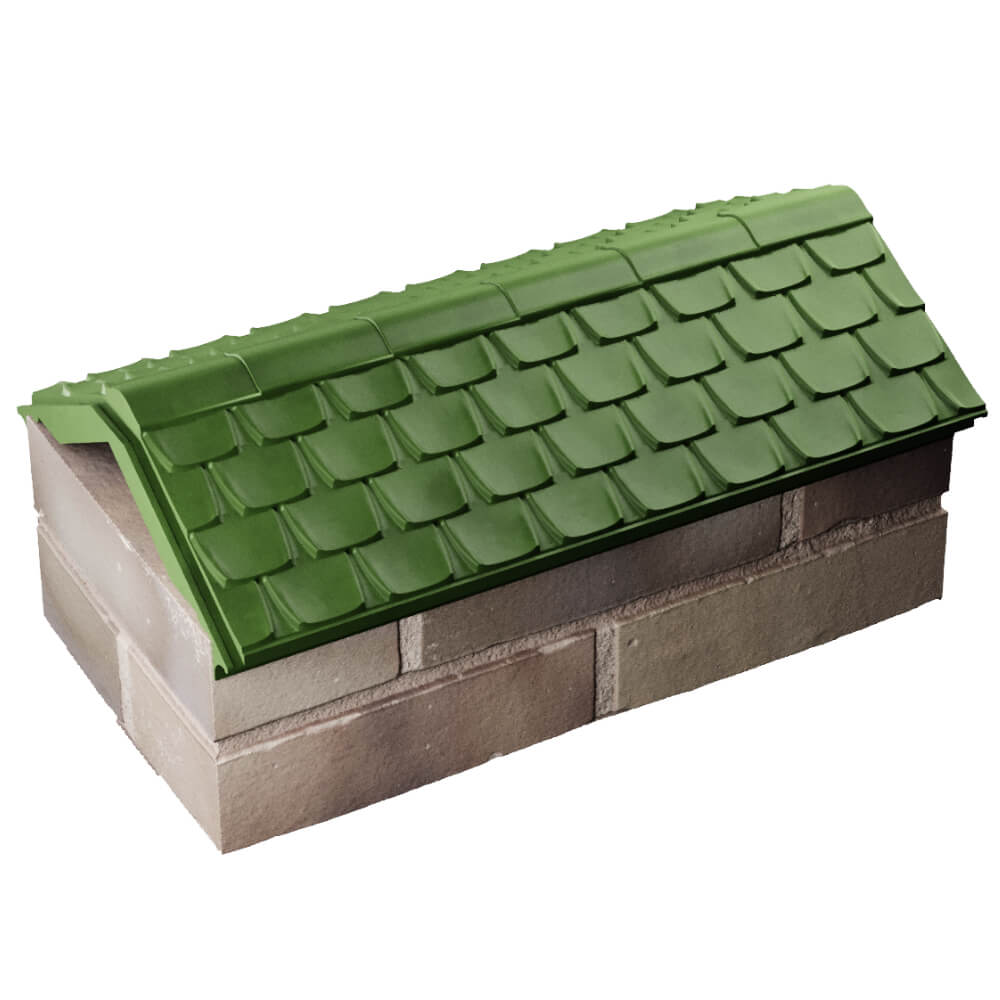 Парапет Zking Эльбрус Зеленый с посадкой на 1 кирпич (255мм) в Севастополе фото