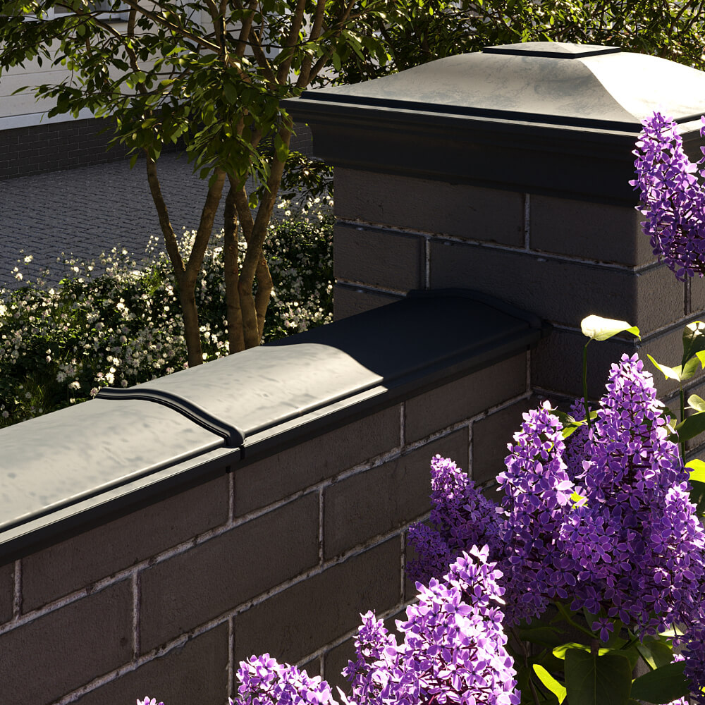 Парапет Zking Монблан Черный посадка на 0.5 кирпича (130мм) в Севастополе фото