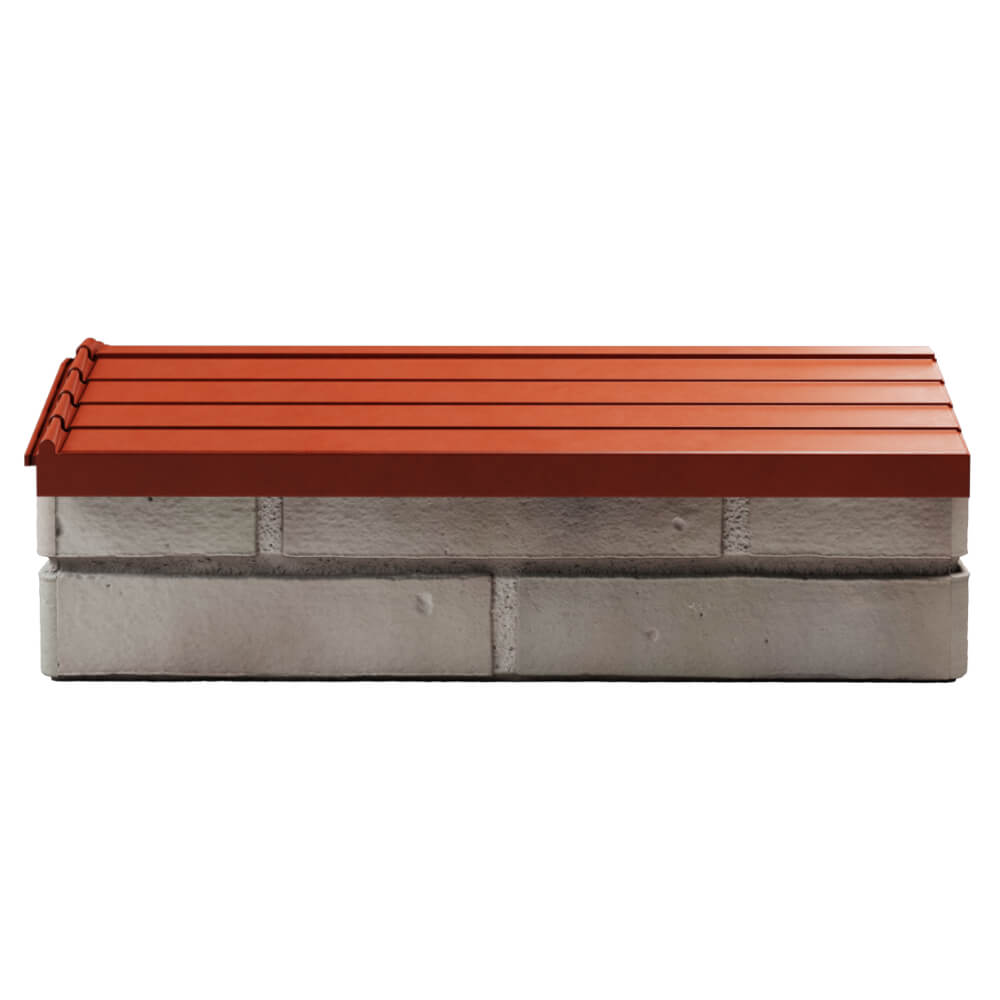 Парапет Zking Бона ХайТек Красный с посадкой на 1 кирпич (200/225/255мм) в Севастополе фото