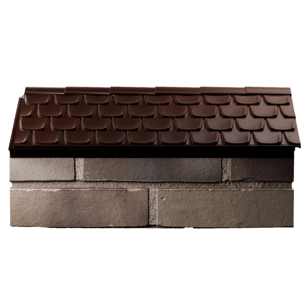 Парапет Zking Эльбрус Коричневый с посадкой на 1 кирпич (255мм) в Севастополе фото