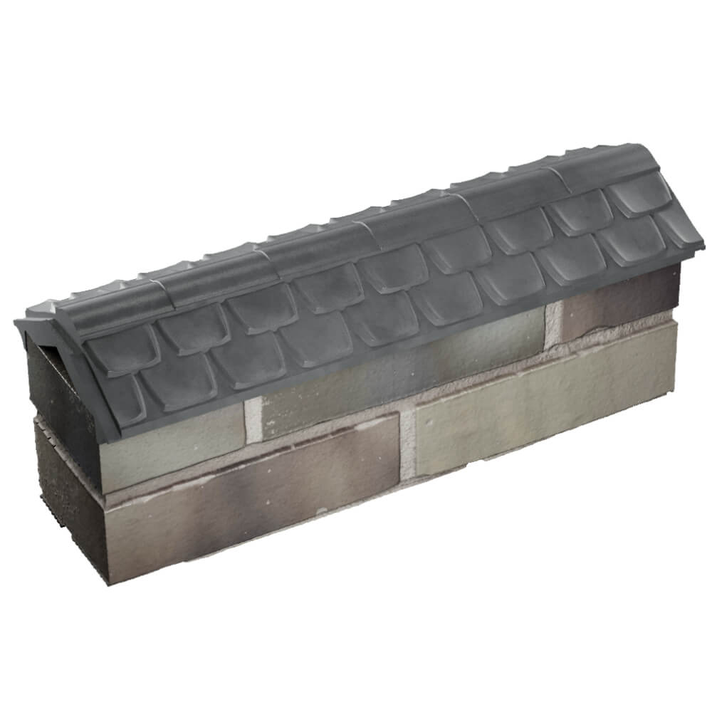 Парапет Zking Эльбрус Серый с посадкой на 0.5 кирпича (130мм) в Севастополе фото