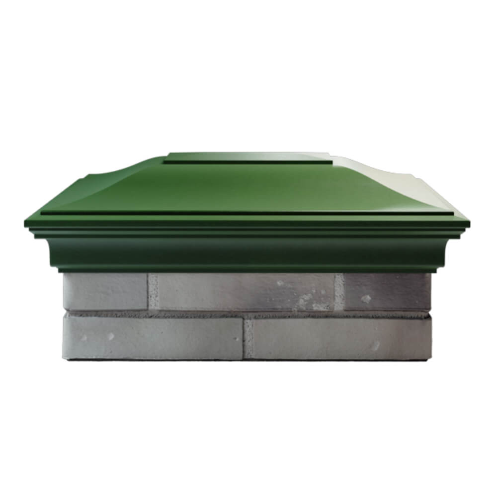 Колпак Zking Монблан Зеленый на столб 2х1.5 кирпича (515х385мм) в Севастополе фото