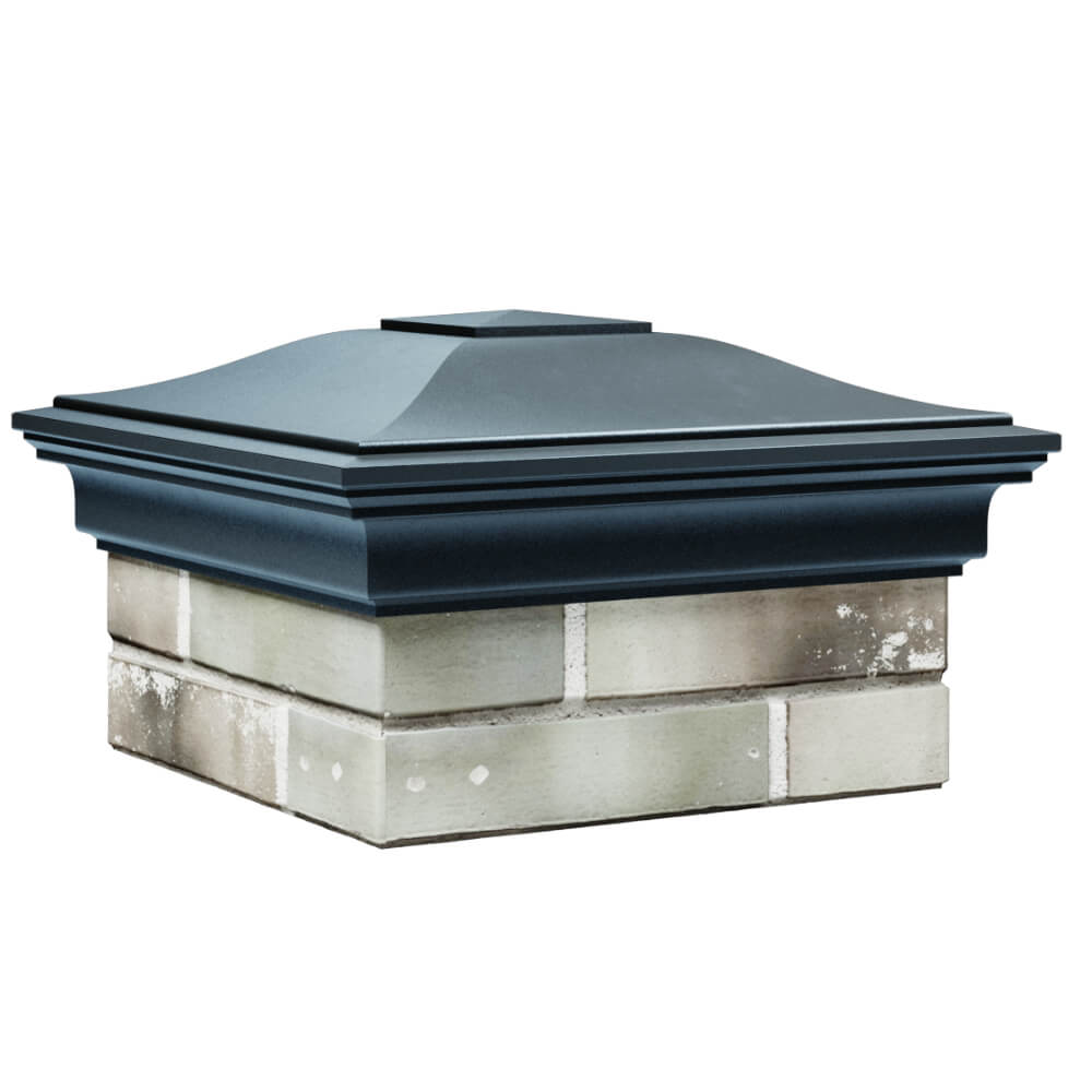 Колпак Zking Монблан Серый на столб 1.5х1.5 кирпича (385х385мм) в Севастополе фото