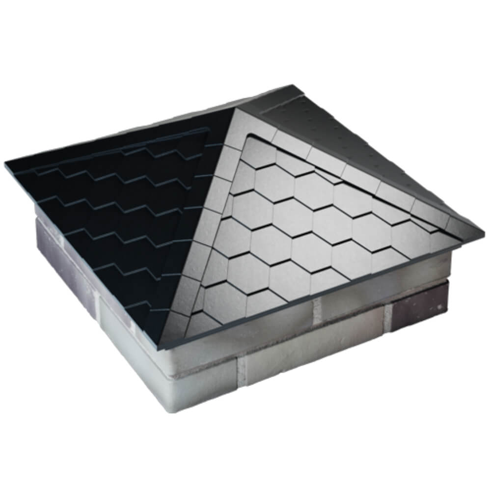 Колпак Zking Эверест Черный на столб 2х2 кирпича (535х535мм) Севастополь фото