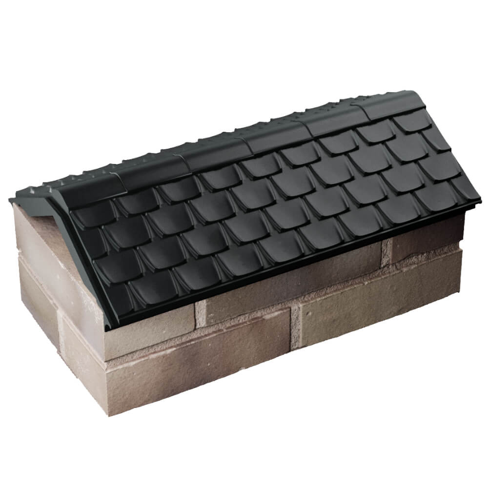 Парапет Zking Эльбрус Черный с посадкой на 1 кирпич (255мм) в Севастополе фото