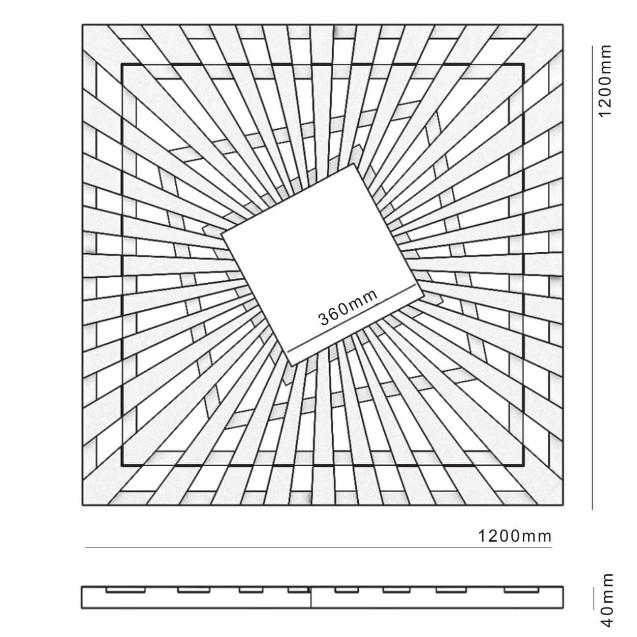 Приствольная решетка для дерева ZKING ATMOSPHERE 1.2х1.2м Бежевая в Севастополе фото
