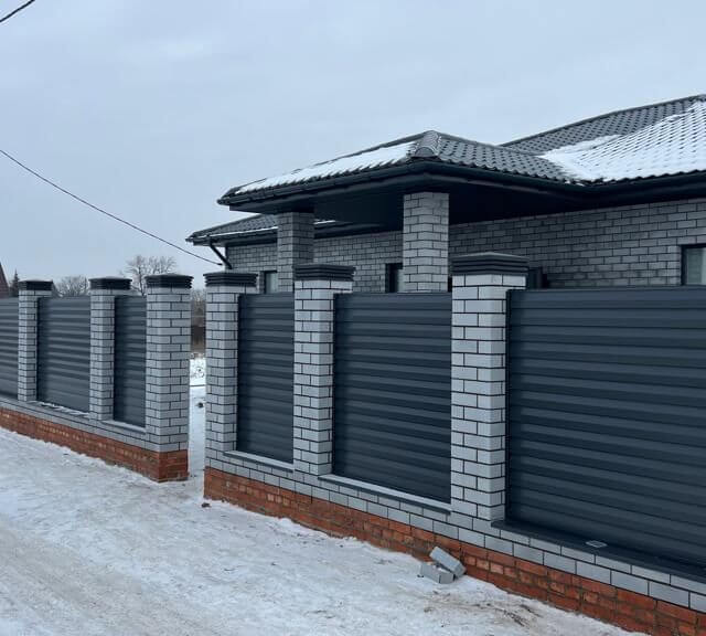 Колпак Zking Бона ХайТек Серый на столб 1.5х1.5 кирпича (385х385мм) в Севастополе фото