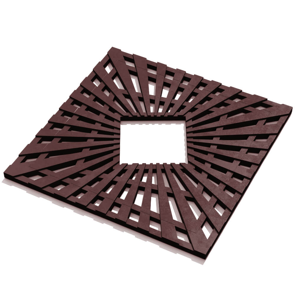 Приствольная решетка для дерева ZKING ATMOSPHERE 1.2х1.2м Коричневая в Севастополе фото