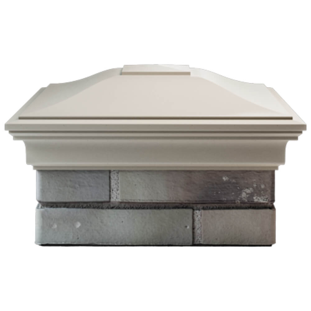 Колпак Zking Монблан Бежевый на столб 1.5х1.5 кирпича (385х385мм) Севастополь фото