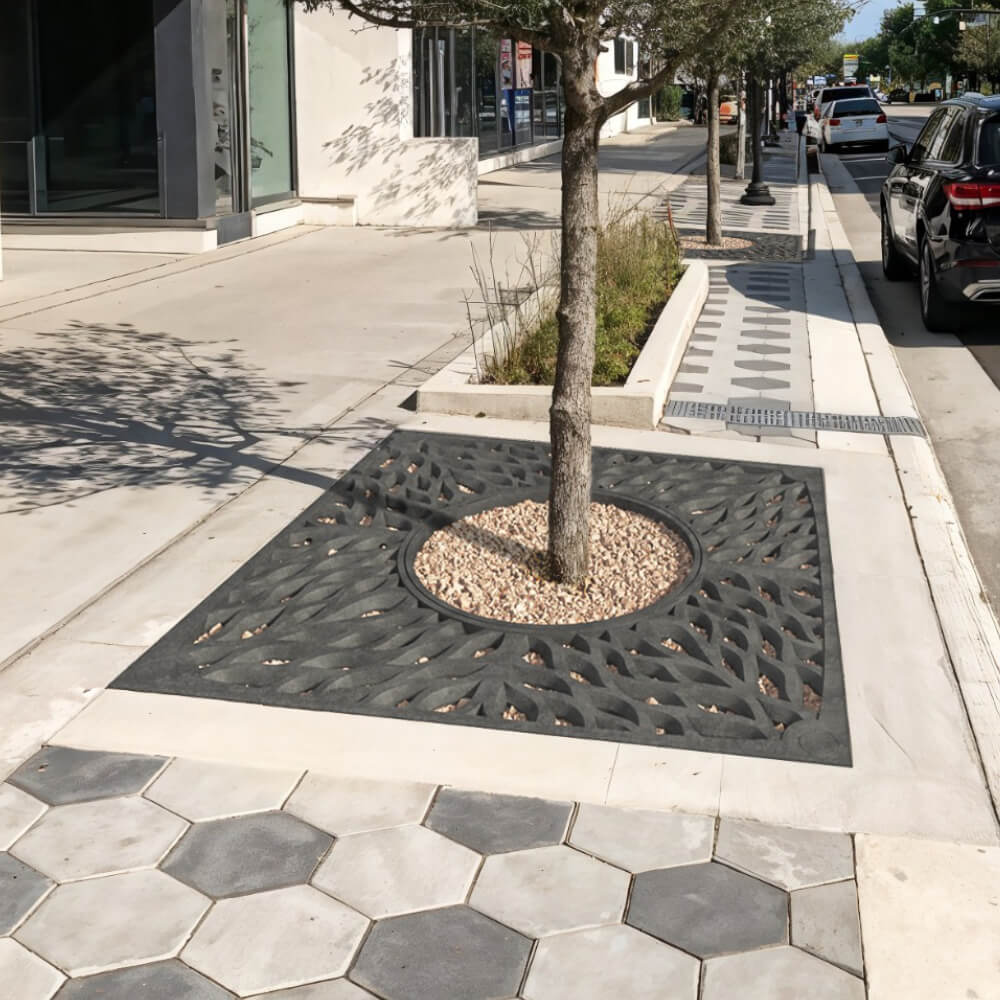 Приствольная решетка для дерева ZKING CRUST 2х2м Черная в Севастополе фото