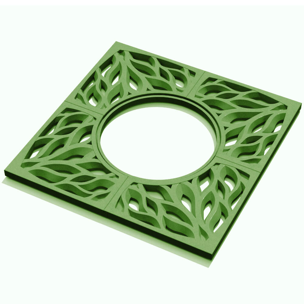 Приствольная решетка для дерева ZKING CRUST 1.2х1.2м Зеленая в Севастополе фото