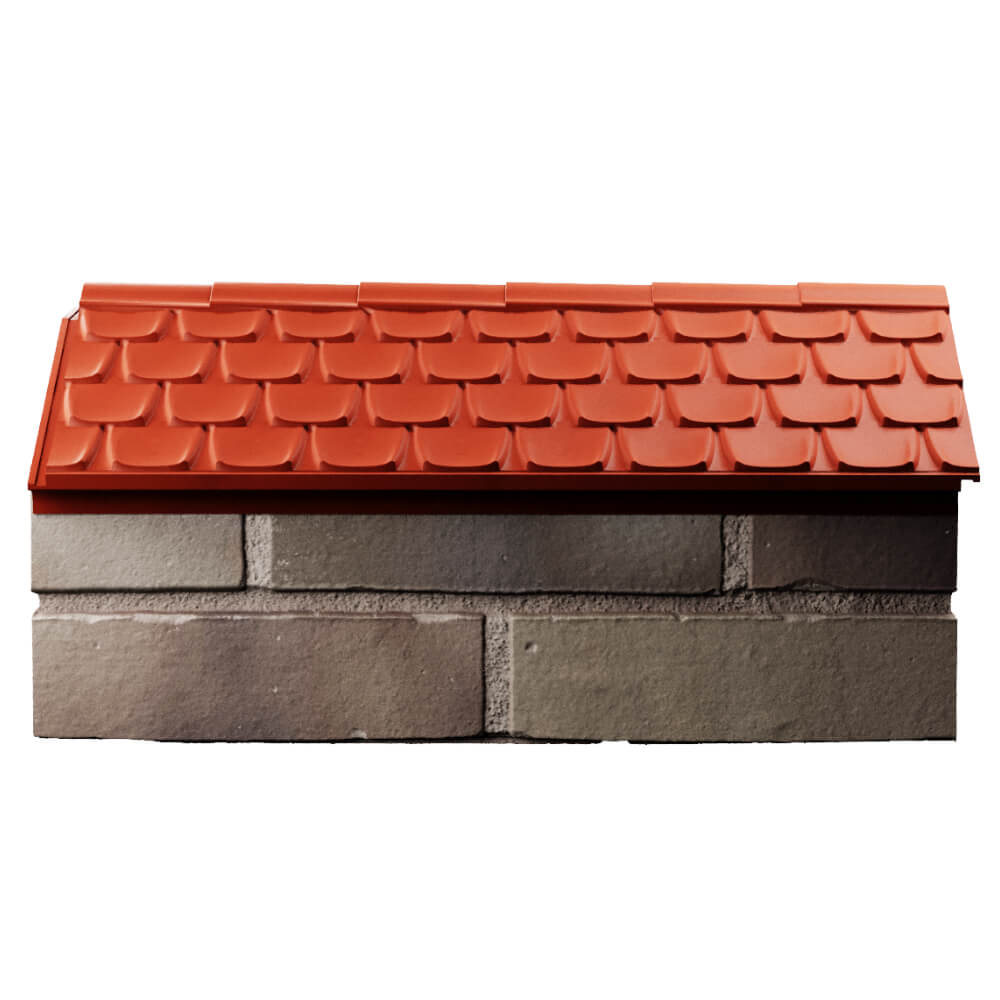 Парапет Zking Эльбрус Красный с посадкой на 1 кирпич (255мм) в Севастополе фото
