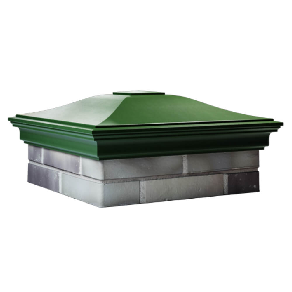 Колпак Zking Монблан Зеленый на столб 2х2 кирпича (515х515мм) в Севастополе фото